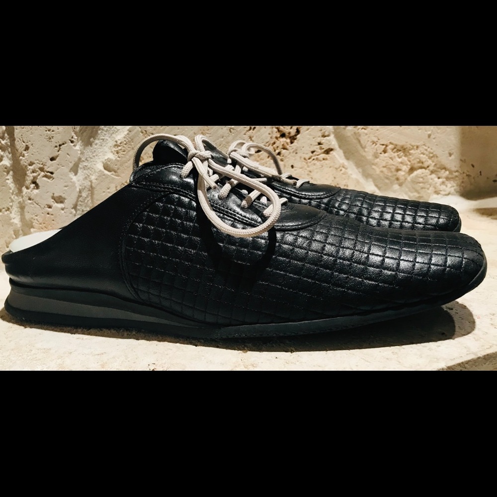 Prada Sport  Slip On black leather sneaker shoes